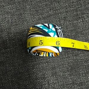 African print bracelet